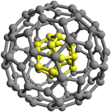Image montrant un oignon de fullerène à deux couches C20@C80