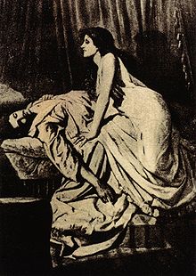 Tableau Le Vampire par Philip Burne-Jones, 1897