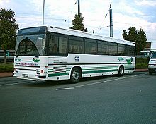 photographie représentant un Bus vert du Calvados