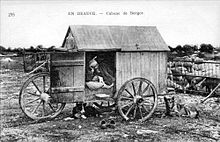 Cabane mobile d'un berger beauceron au début du XXe siècle