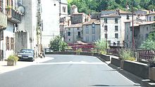 Photographie de la route départementale 996 à Champeix