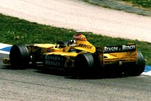 Photo de Damon Hill dans la Jordan 198 au Grand Prix d'Espagne 1998