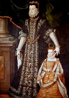 Portrait de Diane d'Andoins et sa fille Catherineattribué à Sofonisba Anguissola