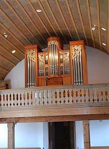 Vue de l'orgue de l'église (2001)