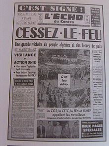 Le journal L'Écho du Centre en 1962