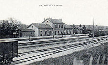 La gare d'Esternay au début du XXe siècle.