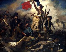 Tableau d’Eugène Delacroix représentant la Révolution de 1830.