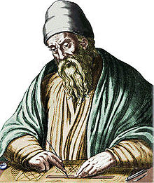 Euclide (d'après une peinture du XVIIIe siècle)