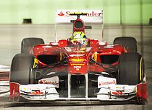 Photo de Felipe Massa à Singapour