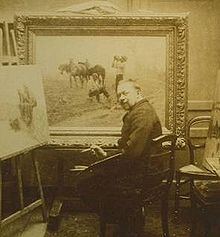 Georges Maroniez dans son atelier en 1892