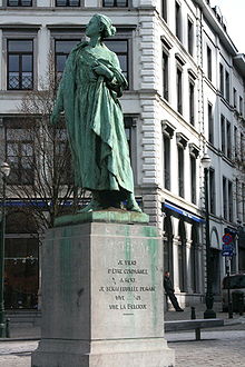 Statue de Gabrielle Petit place Saint-Jean à Bruxelles