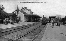La gare de Flamboin-Gouaix vers 1900, permettait la desserte de Montereau et de Troyes pour les Provinois.