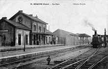 La gare de Sézanne au début du XXe siècle.