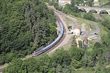Ensemble ferroviaire de Chapeauroux en août 2011.