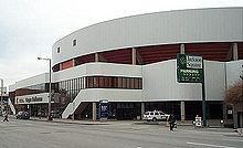 photo d'une façade du Copps Coliseum.