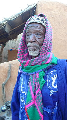 Vieil homme soninké au marché de Selibaby (Guidimakha, Mauritanie)