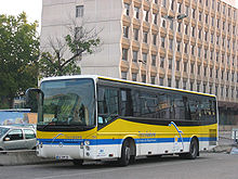 Un bus VFD de type Irisbus Ares 12 se trouvant à Lyon-Vilette.