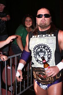 James Storm en 2008 TNA World Tag Team Championship.