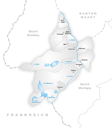 Karte Gemeinden des Bezirks Saint-Maurice.png