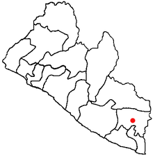 Fish Town sur la carte administrative du Libéria