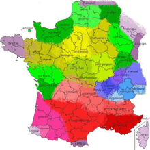 Carte des Langues et Dialectes parlés en France
