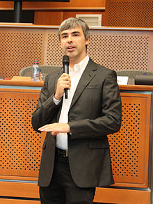 Larry Page au Parlement européen le 17 juin 2009.