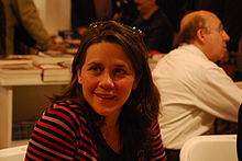 Laure Watrin au Salon du Livre de Paris, le 17 mars 2009.