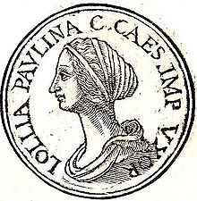 Lollia Paulina dans les Promptuarii Iconum Insigniorum, 1553