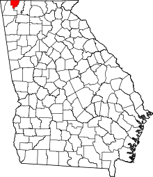 Map of Georgia highlighting Catoosa County.svg
