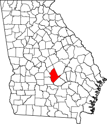 Map of Georgia highlighting Dodge County.svg