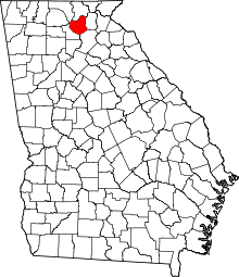 Map of Georgia highlighting Lumpkin County.svg