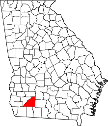 Map of Georgia highlighting Mitchell County.svg