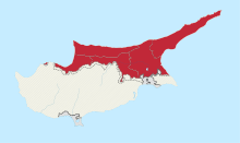 Northern Cyprus in Cyprus (semi-secession).svg
