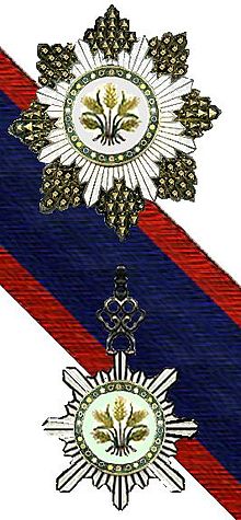 Orde van de Rijsthalm Ster en grootkruis.jpg