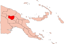 Localisation de la province (en rouge) dans le pays.