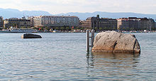 Les pierres du Niton à Genève