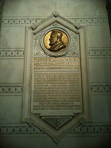Pierre Bossan, plaque commémorative dans la Basilique Notre-Dame de Fourvière