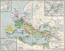 carte de l'empire au deuxième siècle