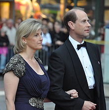 Le comte et la comtesse de Wessex au mariage de la princesse Victoria de Suède en 2010.