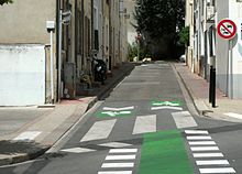 La rue Laprugne, désormais interdite aux véhicules à moteur