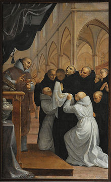 Saint Benoit recevant le viatique, 1664