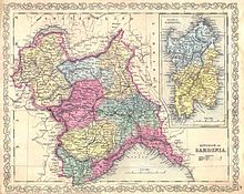 Carte du Royaume de Sardaigne