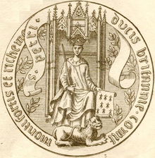 Sceau de Pierre II - Duc de Bretagne.png