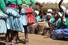 Danse traditionnelle shangaan au Mozambique