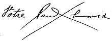 Signature d'Éluard