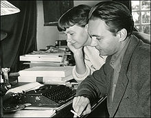 Stig Dagerman avec sa seconde épouse Anita Björk (ca. 1950)