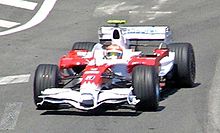 Photo de Timo Glock, sur Toyota, lors du Grand Prix de Monaco 2008