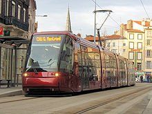 Image du tramway de Clermont-Ferrand, en circulation