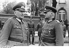 Erwin von Witzleben (à gauche) et Curt Haase.