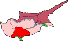 Le district de Limassol (en rouge)